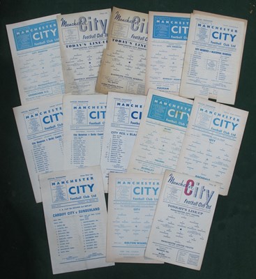 Lot 334 - Manchester City Single Sheet/Four Page...
