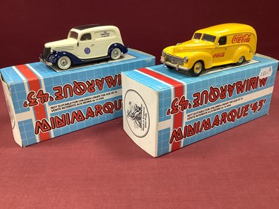 Lot 581 - Two Mini Marque 1:43rd Scale White Metal Model...