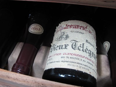 Lot 1415 - Wine - Vieux Telegraphe Chateauneuf-du-Pape...