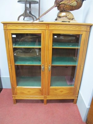 Lot 1585 - Inlaid Mahogany Display Cabinet in The...