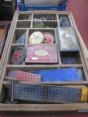 Lot 1370 - Two wooden partitioned trays containing a...