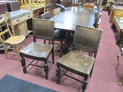 Lot 1580 - Oak Dining Room Suite circa 1930's, comprising...