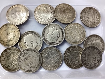 Lot 501 - GB Pre 1947 Silver Half Crowns, total weight...