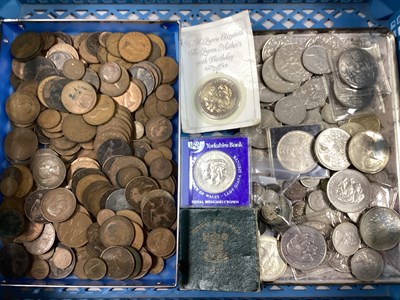 Lot 406 - Large Collection Of GB Coins, including pre...