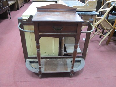 Lot 1564 - Early XX Century Walnut Umbrella Stand, with a...