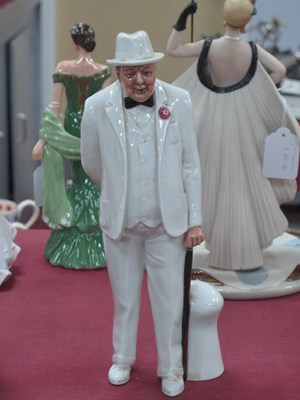 Lot 1242 - Royal Doulton Sir Winston Churchill Figurine,...