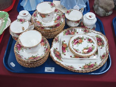 Lot 1202 - Royal Albert Old Country Roses Table China, of...