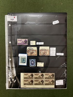 Lot 707 - A Small Selection of High Value Egypt Stamps,...