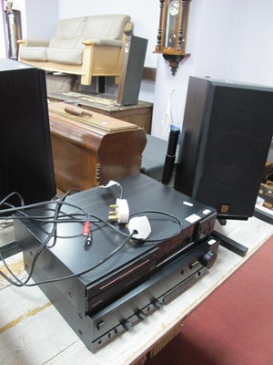 Lot 1120 - Philips CD Player, trio amplifier KA-550, pair...