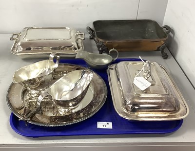 Lot 71 - Plated Lidded Entree Dishes, XIX Century...