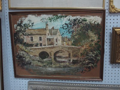 Lot 1499 - Pollyanna Pickering -76- Oil on Board, Baslow...