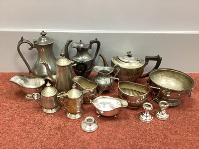 Lot 10 - Assorted Plated Ware, including a hallmarked...