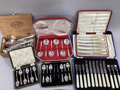 Lot 2 - Assorted Cutlery, including hallmarked silver...