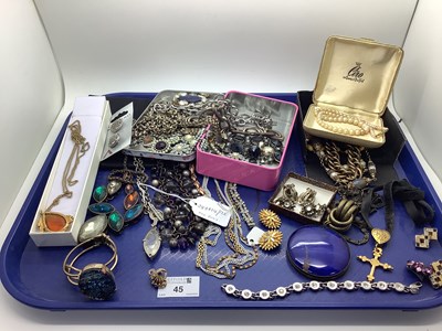Lot 45 - A Mixed Lot of Assorted Costume Jewellery,...