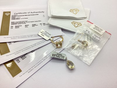 Lot 260 - The Genuine Gemstone Company Ltd; A 9ct Gold...