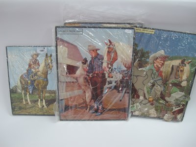 Lot 1367 - Roy Rogers Picture Puzzles, 'Frame-Tray Inlay'...