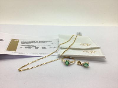 Lot 280 - The Genuine Gemstone Company Ltd; A 9ct Gold...