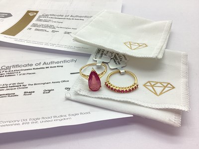 Lot 272 - The Genuine Gemstone Company Ltd; A 9ct Gold...