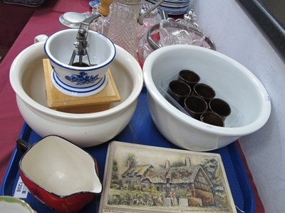 Lot 1208 - A Haig scotch whiskey jug, ceramic mixing bowl,...