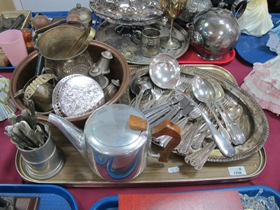 Lot 1338 - Various Plated and Stainless Cutlery, copper...