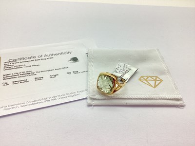 Lot 275 - The Genuine Gemstone Company Ltd; A 9ct Gold...