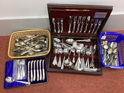 Lot 48 - Assorted Cutlery, including Oneida part...