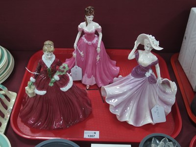 Lot 1207 - Coalport Ladies of Fashion Figurines - 'Merry...