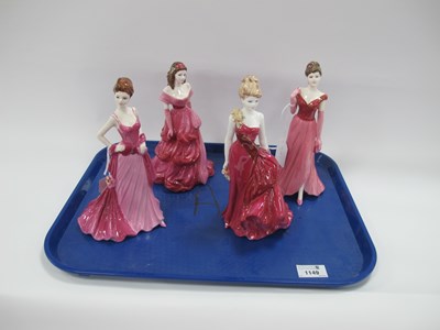Lot 1149 - Coalport Ladies of Fashion Figurines -...