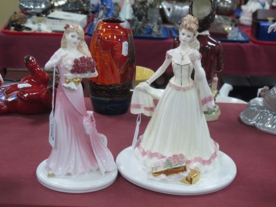 Lot 1239 - Coalport Language of Flowers Figurines - 'Ill...