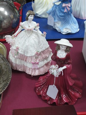 Lot 1296 - Coalport Figurines - 'Winter' 20cm high and...