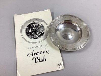 Lot 144 - A Hallmarked Silver 'Armada' Dish, RC, London...