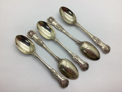 Lot 123 - A Set of Five Victorian Hallmarked Silver...