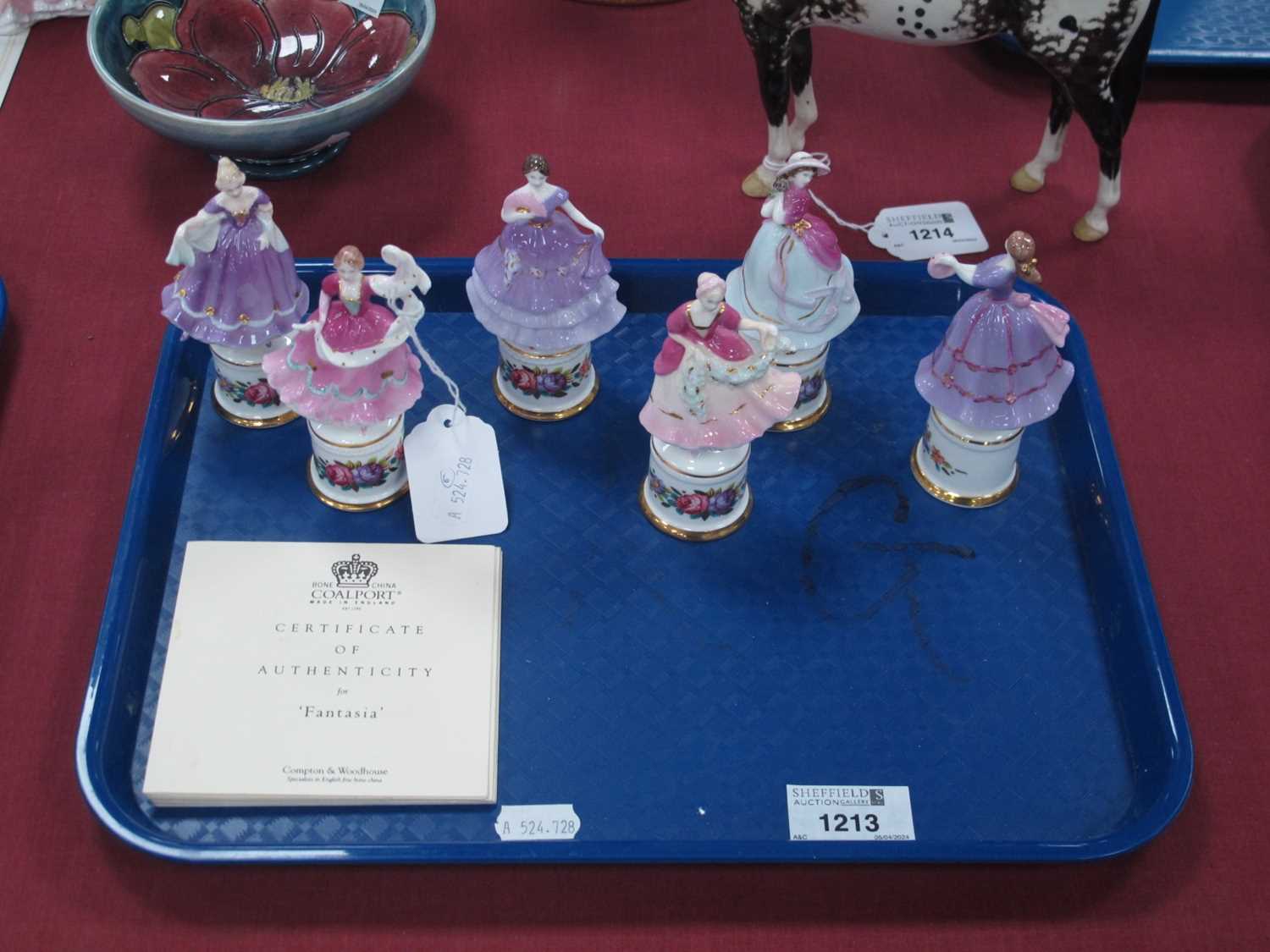 Lot 1213 - Coalport Language of Dance Figurines -...