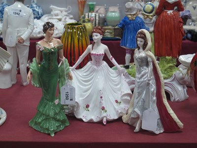 Lot 1250 - Coalport Figurines - 'Christmas Ball' 21.5cm...