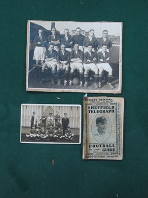 Lot 382 - 1930-1 Sheffield Football Guide. Photograph of...