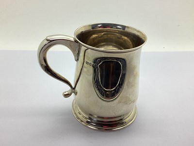 Lot 107 - A Hallmarked Silver Mug, London 1928, of plain...