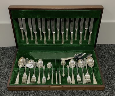 Lot 56 - An Eight Setting Canteen of Electroplated...