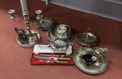 Lot 73 - Assorted Plated Ware, including a hallmarked...