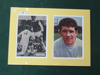 Lot 345 - Leeds United - Billy Bremner and Johnny Giles...