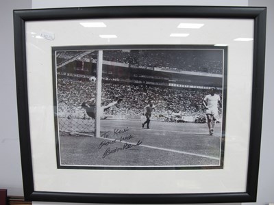 Lot 477 - Gordon Banks Autograph, (unverified) black...