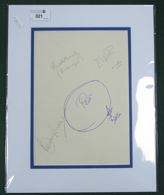 Lot 321 - Autographs - Bobby Moore, Matt Busby and...