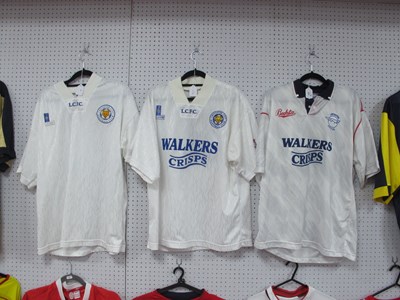 Lot 306 - Leicester City Fox Leisure White Away Shirt...