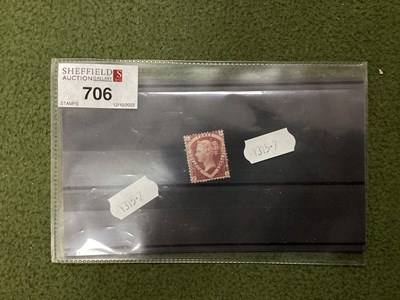 Lot 706 - Stamps, Queen Victoria 1870 GB 1.1/2d unused,...