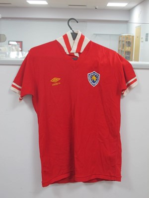 Lot 305 - Leicester City Umbro Red Away Shirt, with...