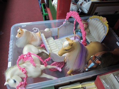 Lot 1024 - Barbie Horse and Carriage, including further...