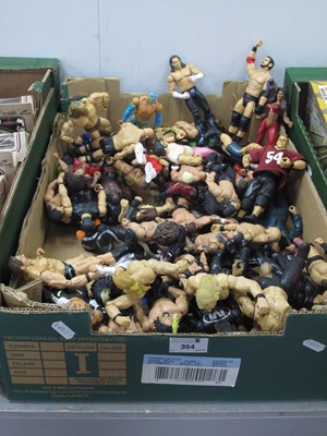 Lot 354 - A Quantity of WWF Plastic Action Figures,...