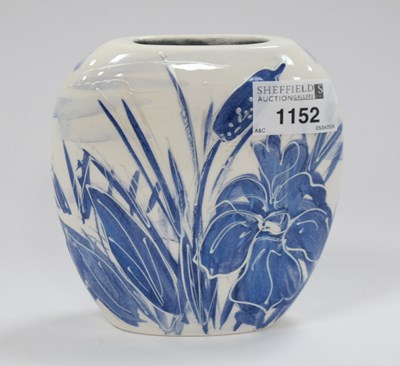 Lot 1152 - Anita Harris Blue and White Lustre 'Dragonfly'...
