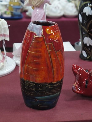 Lot 1254 - Anita Harris 'Potteries Past' Skittle Vase,...