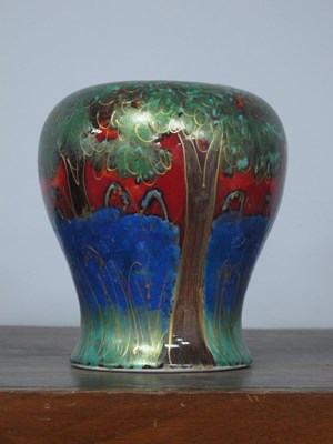 Lot 1262 - Anita Harris 'Bluebell Wood' Bulbous Vase,...