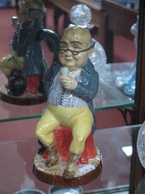 Lot 1280 - A Peggy Davies 'Mr Pickwick' Toby Jug, an...